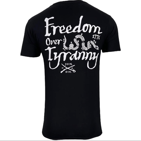 Howitzer Style Men's T-Shirt Over Tyranny Military Grunt MFG - Picture 4 of 10